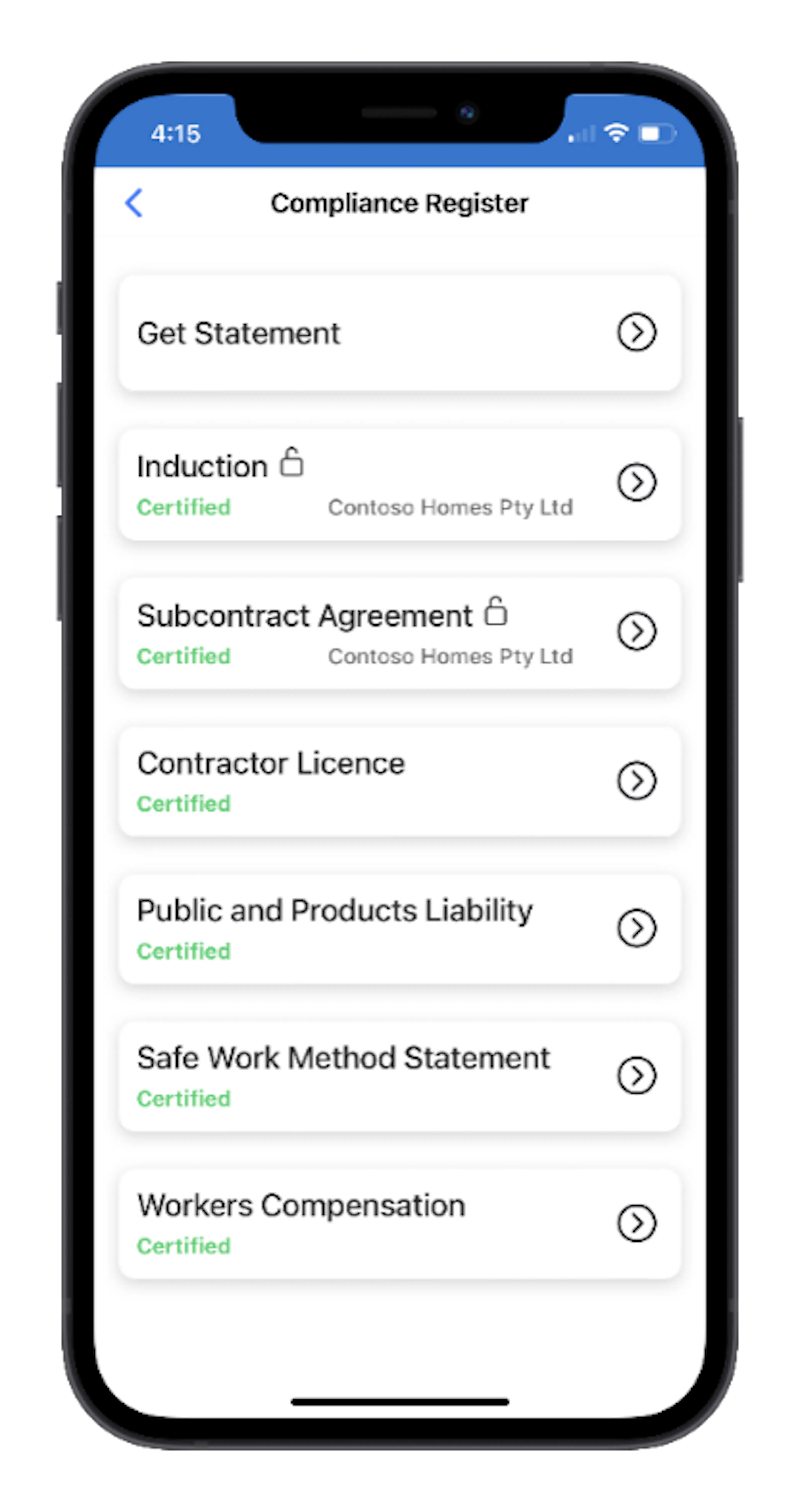 Compliance register