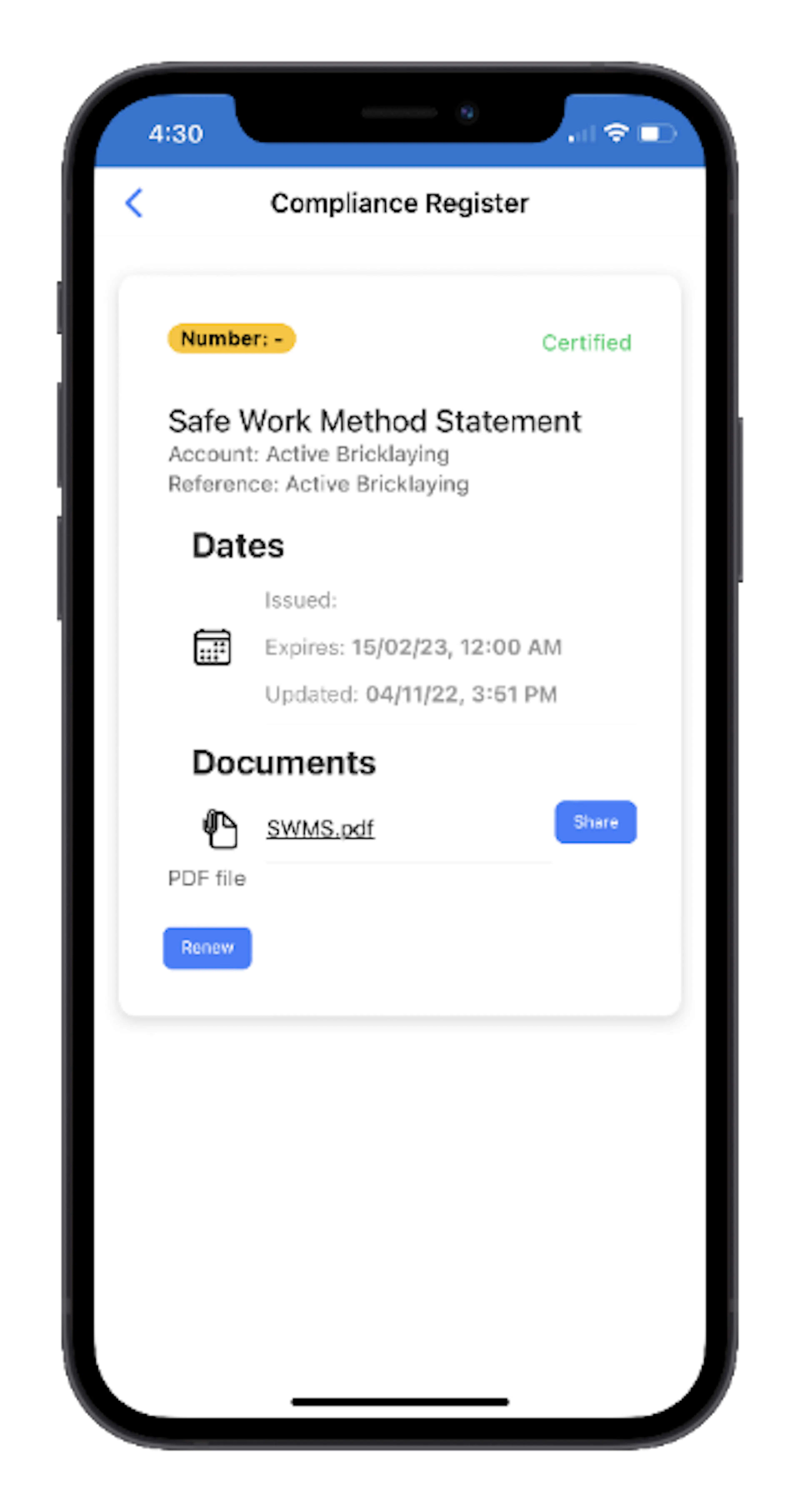 Compliance Item