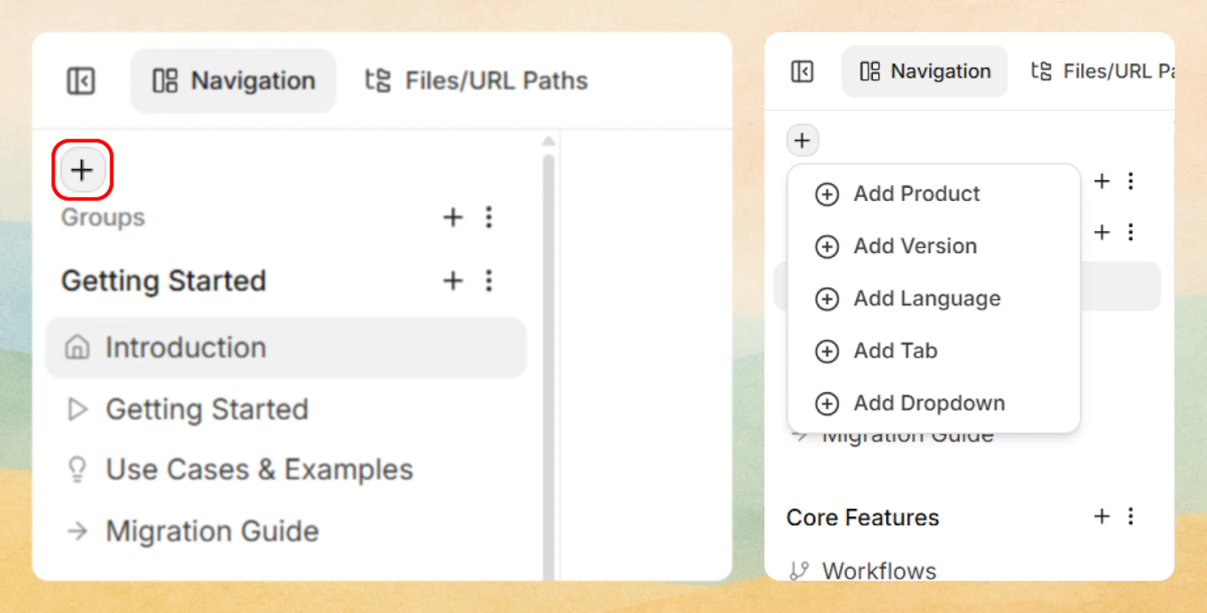 Adding 'view' in flat document structure