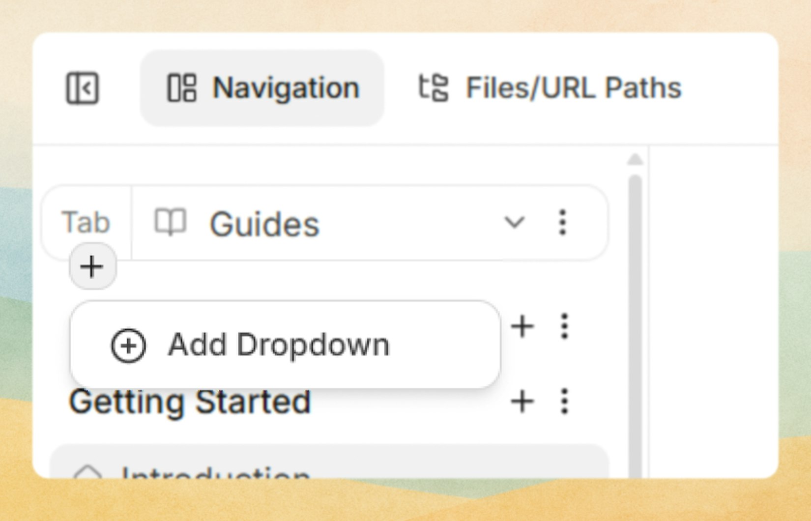 Adding a 'view' inside a View (Tabs)