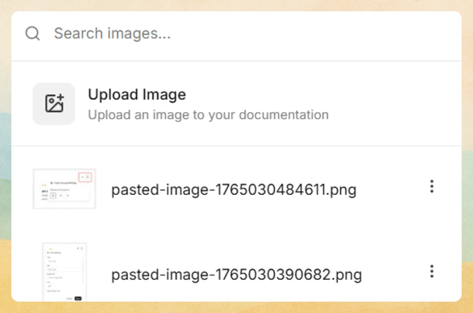 Upload image picker in Web Editor
