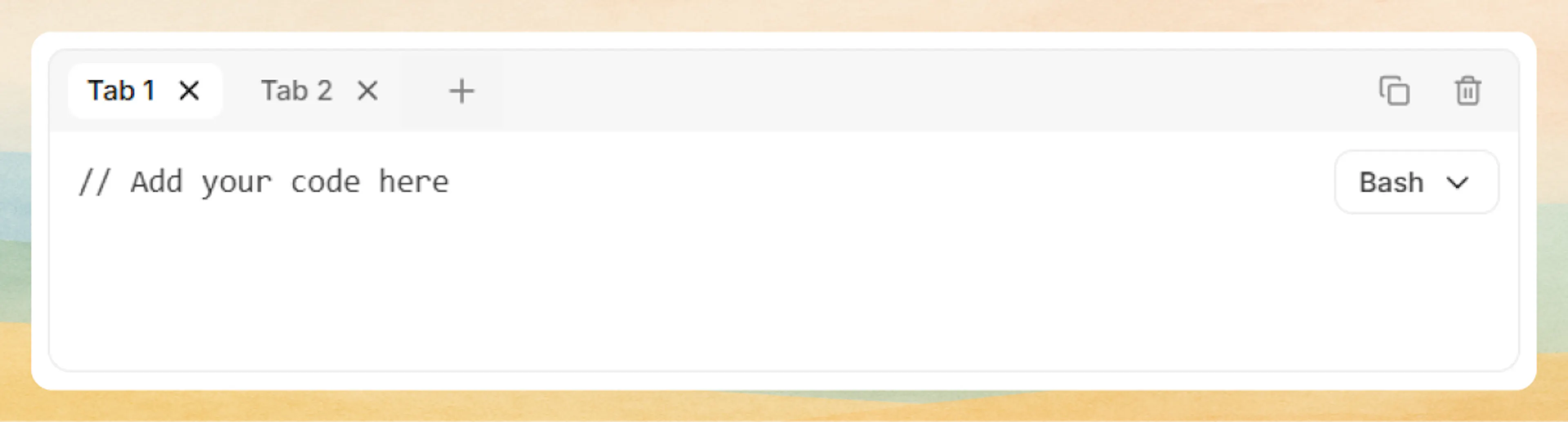 Code Group in Web Editor