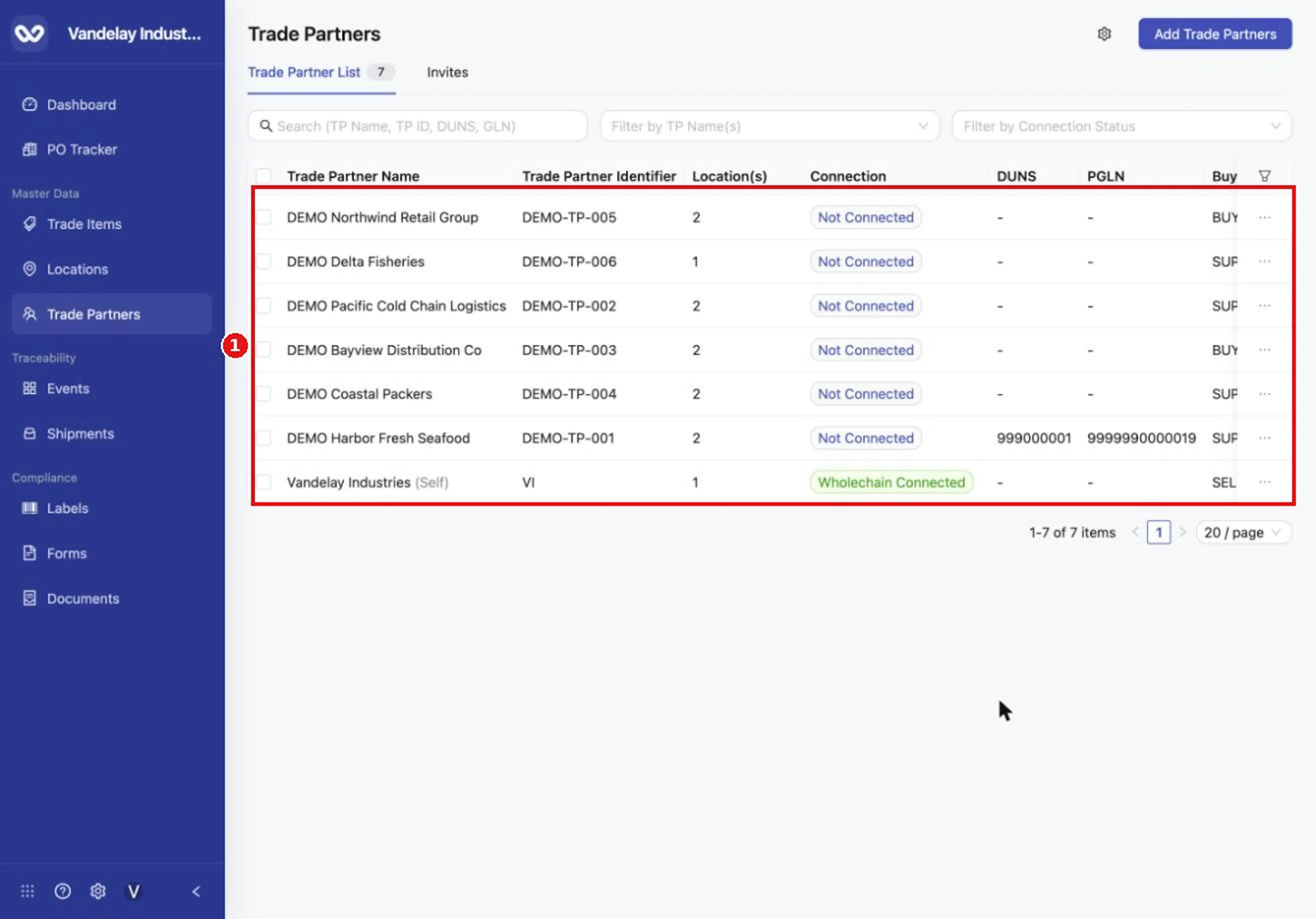 Remove a filter chip or clear the search box to return to the full list.