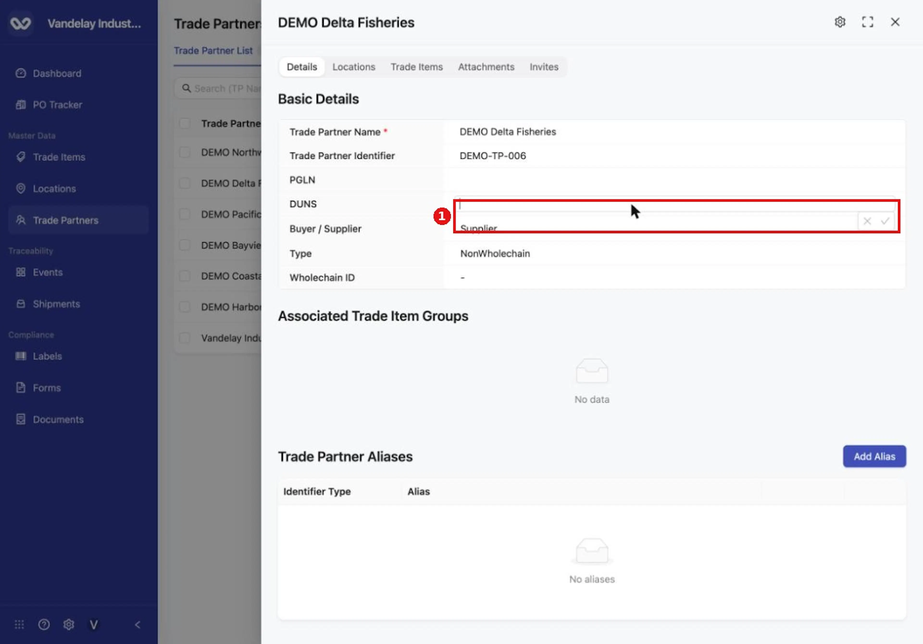 Select a value in Basic Details to edit it in place.