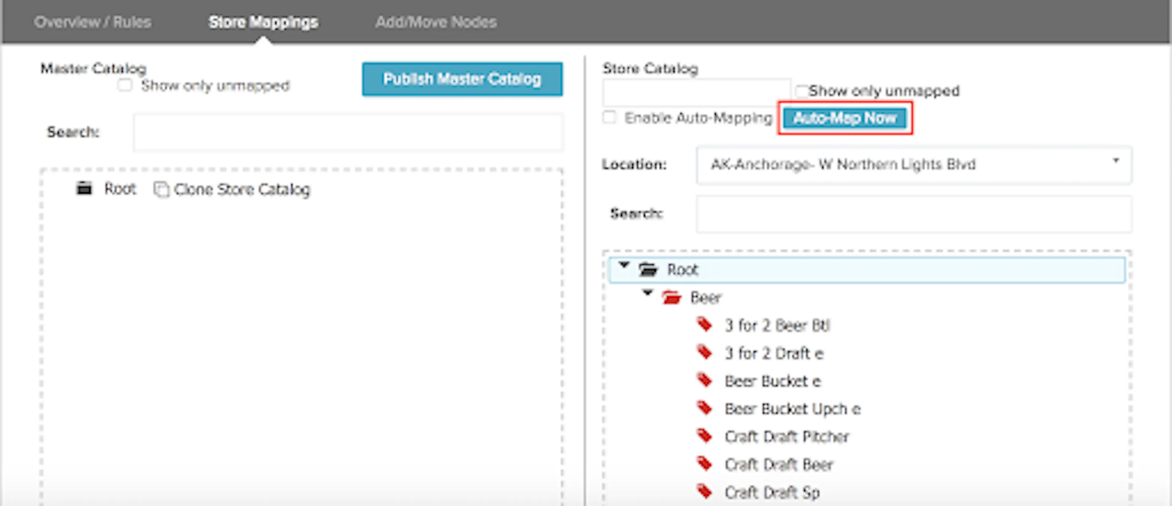 Auto-Map Now button