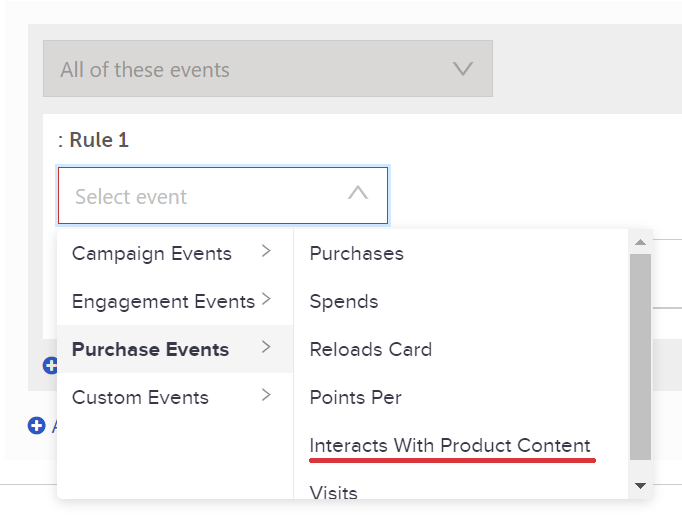 Deprecated features screenshot