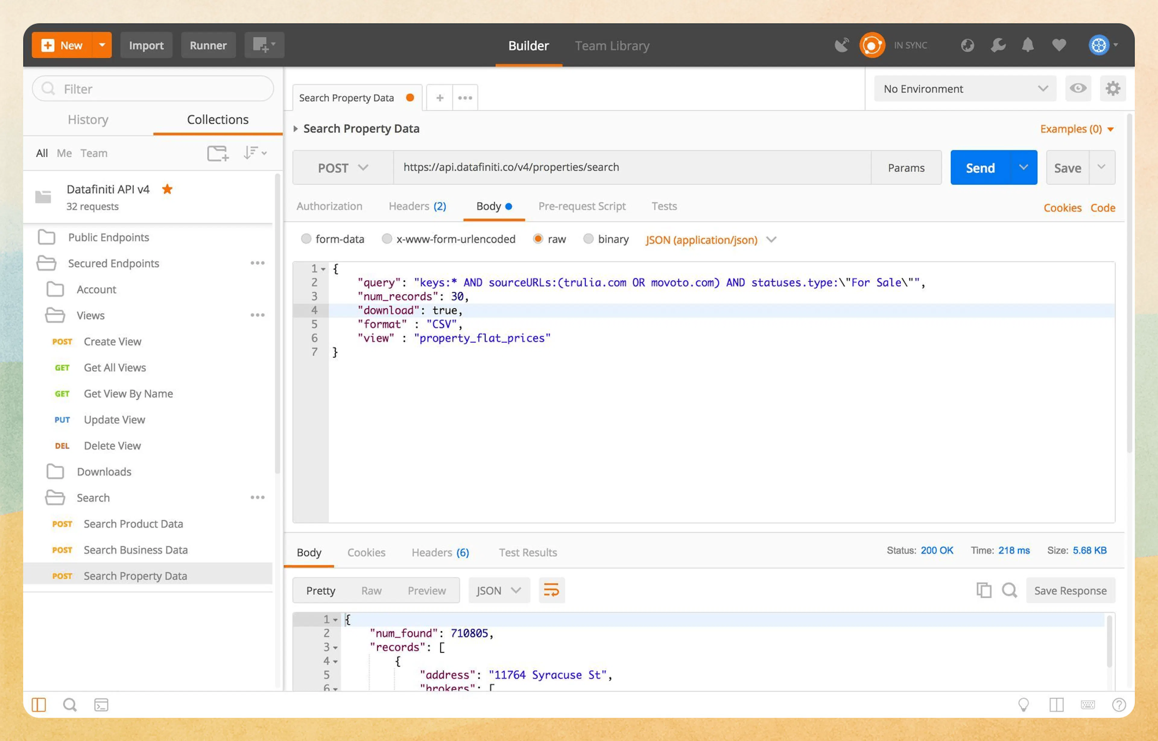 Additional query specifications
