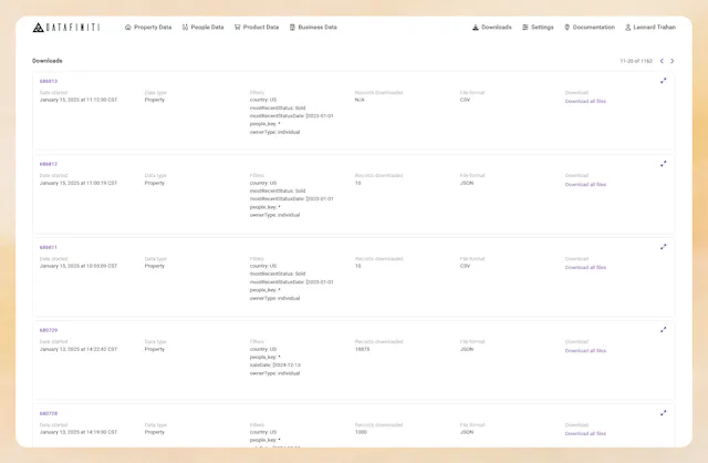 Business Data With Node.js - Datafiniti