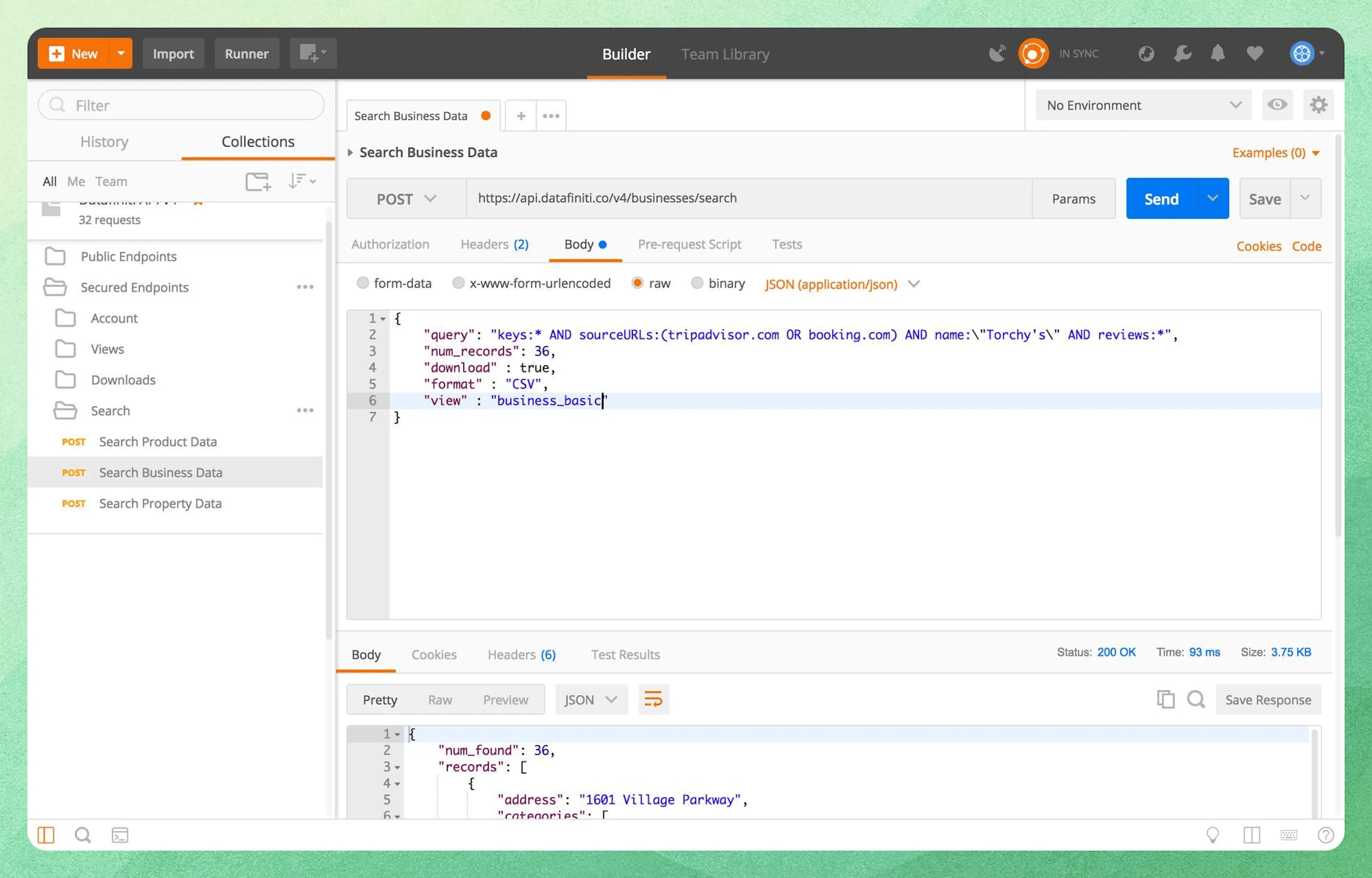 Additional query specifications