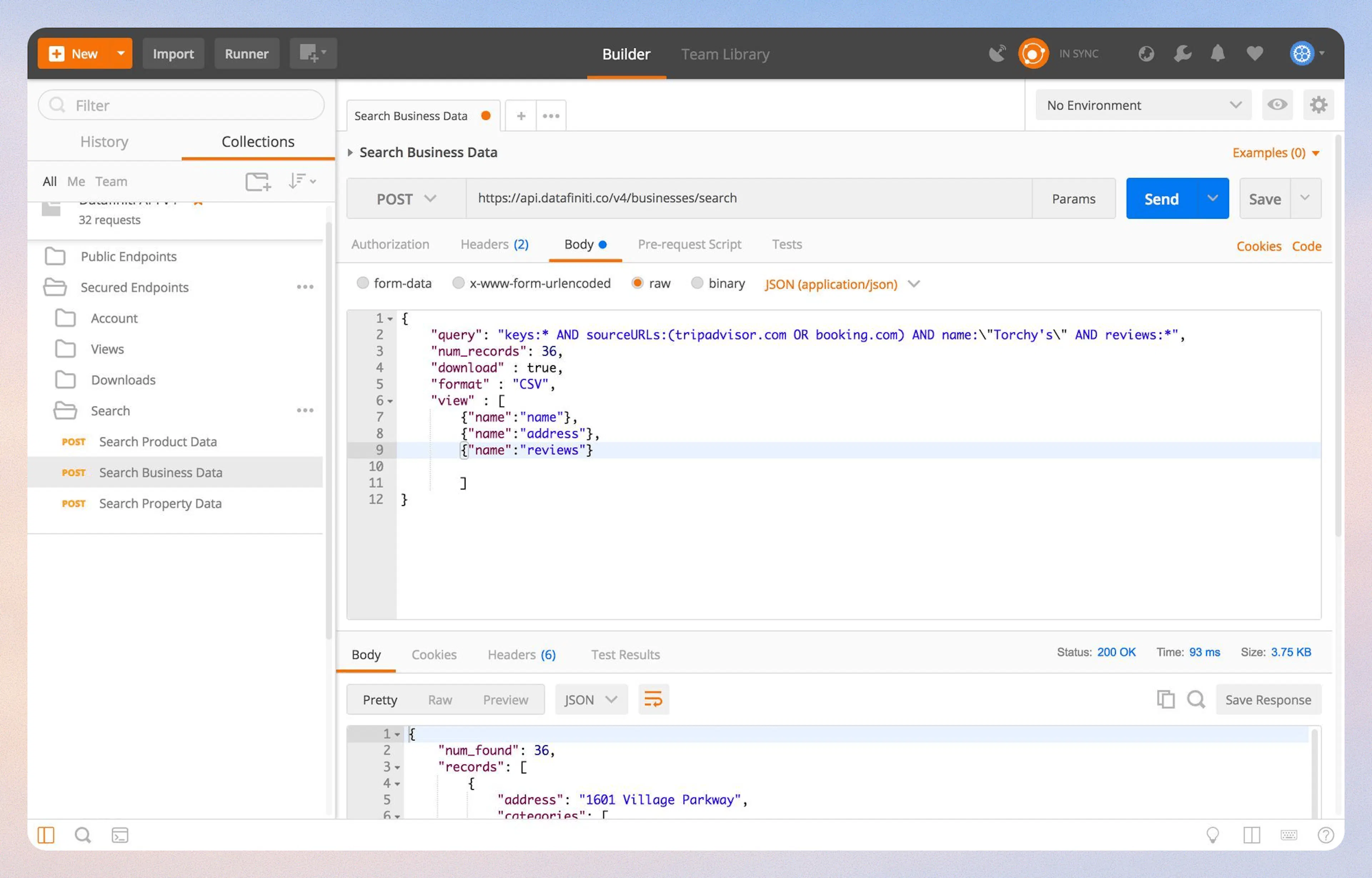 Custom views on the fly