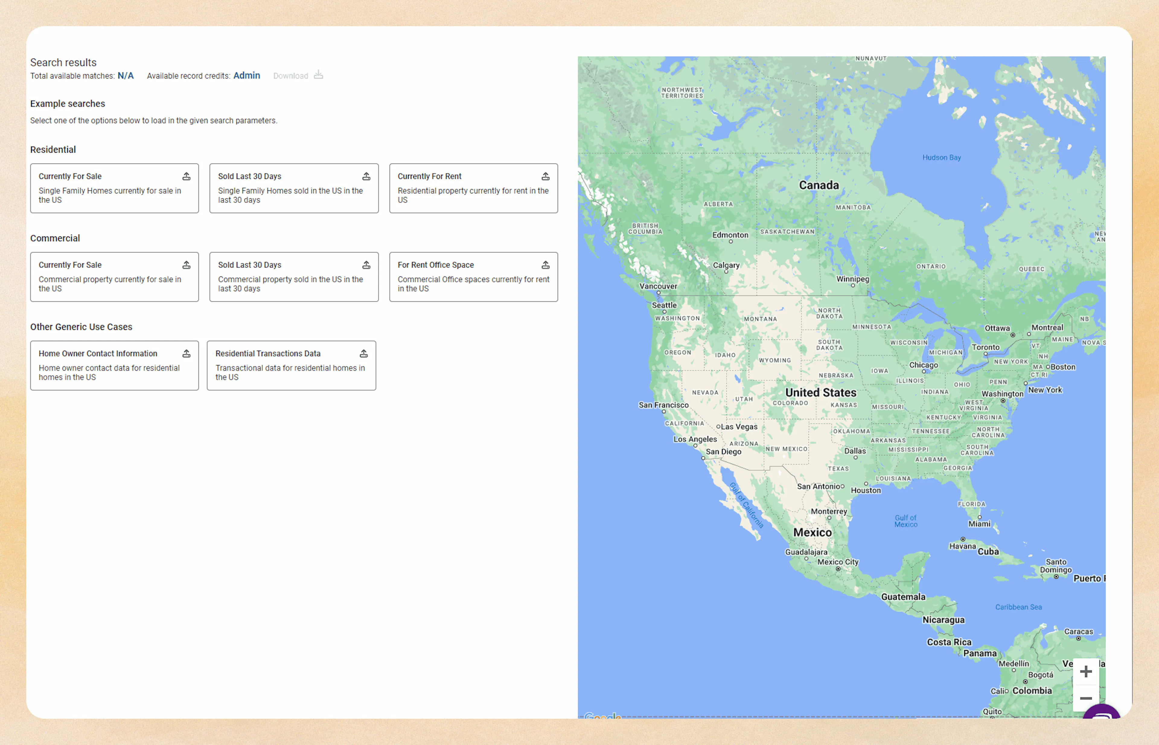 Screenshot showing using filters to search on fields being guaranteed