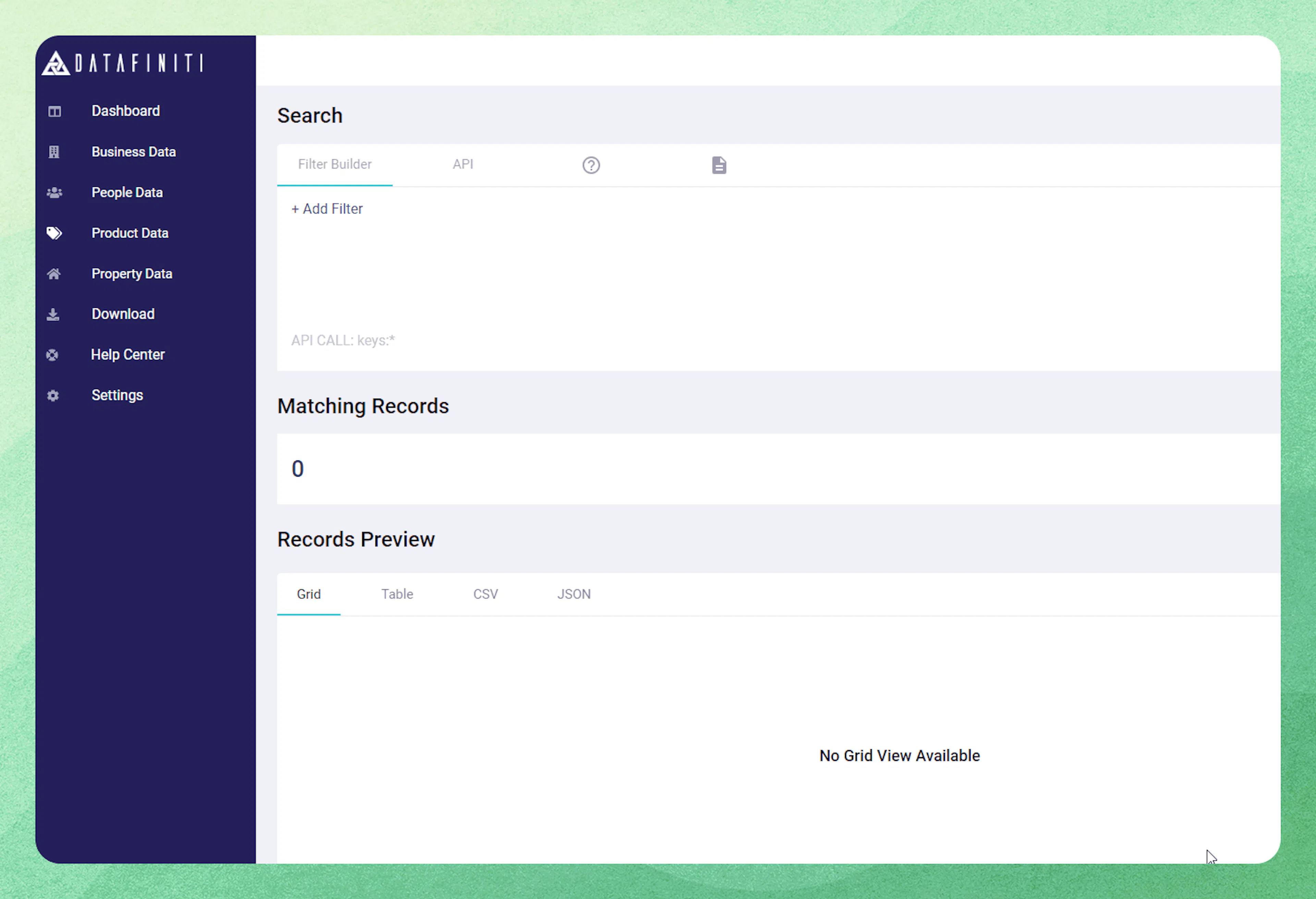 Screenshot showing select the features key