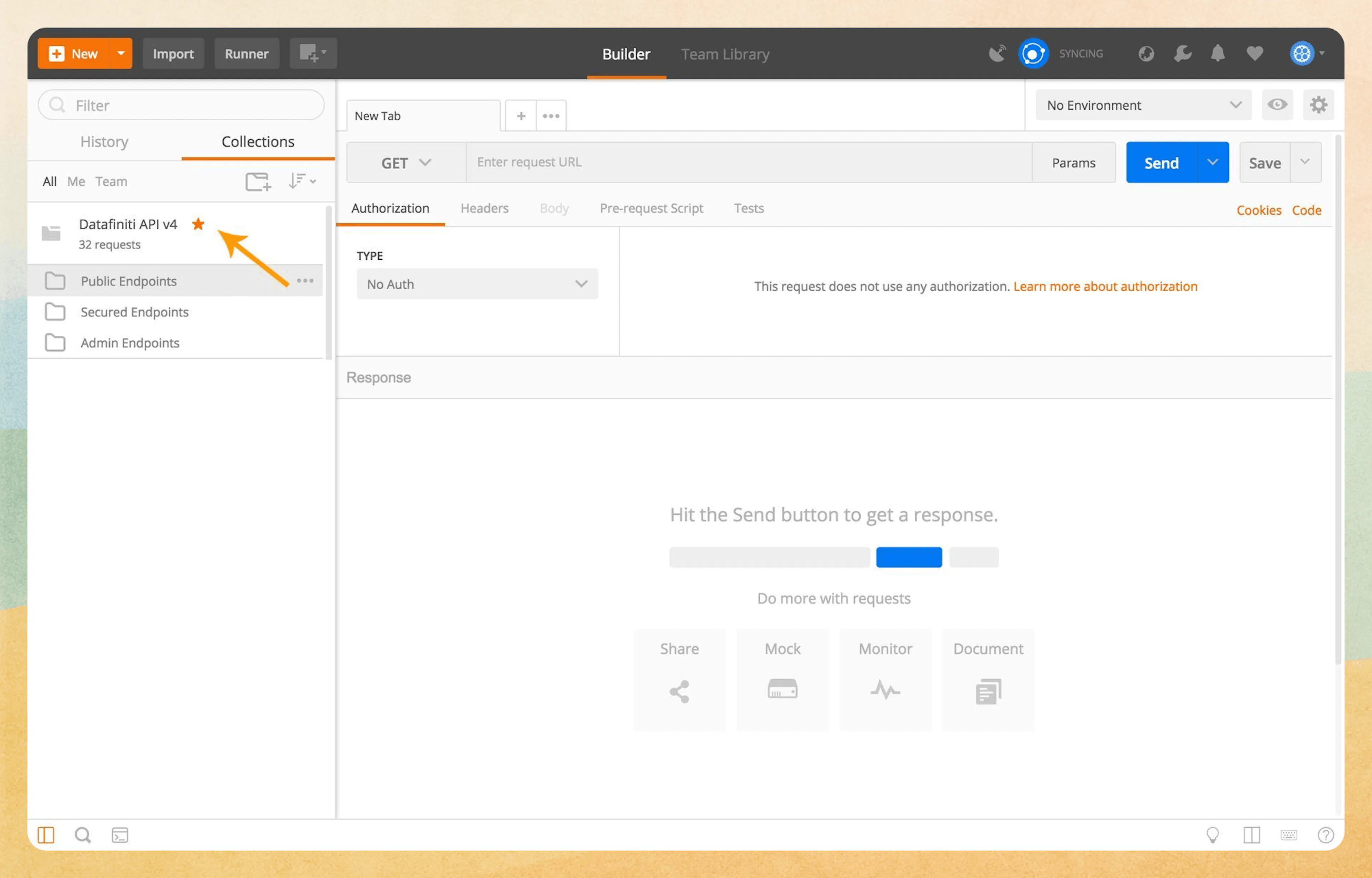 Datafiniti API collection imported successfully