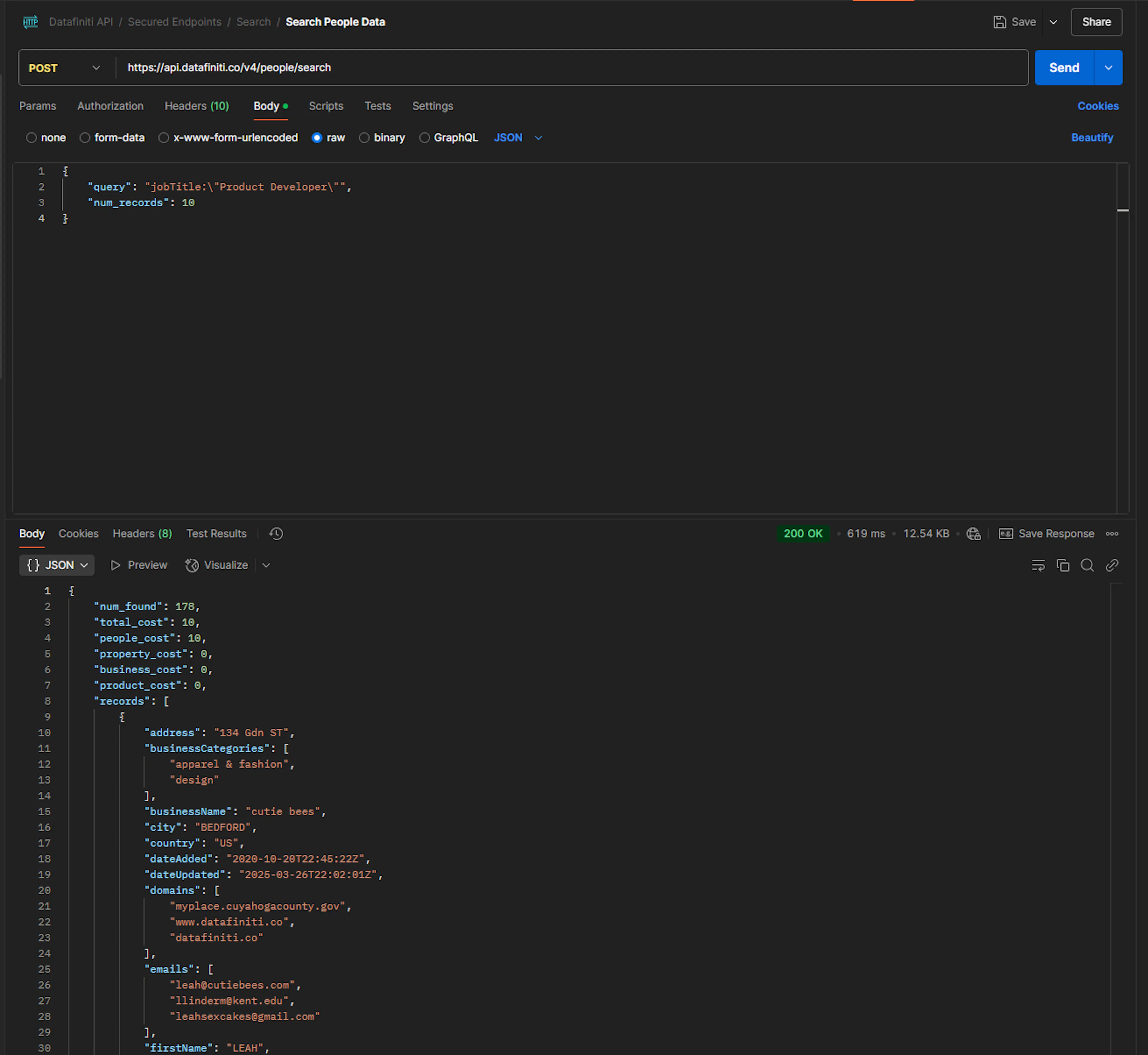 Screenshot showing 4. refine your search