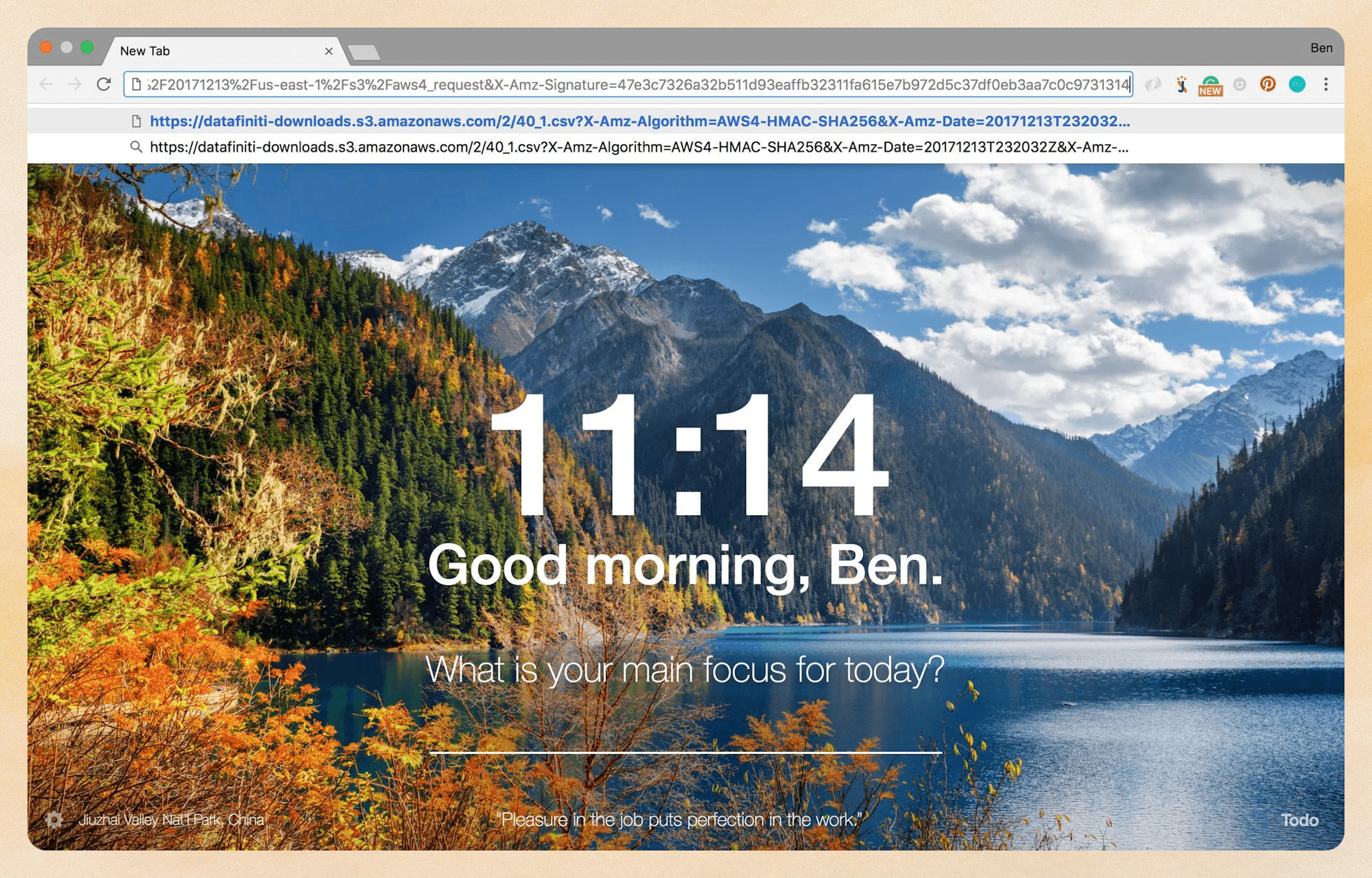 Pasting results URL into browser address bar