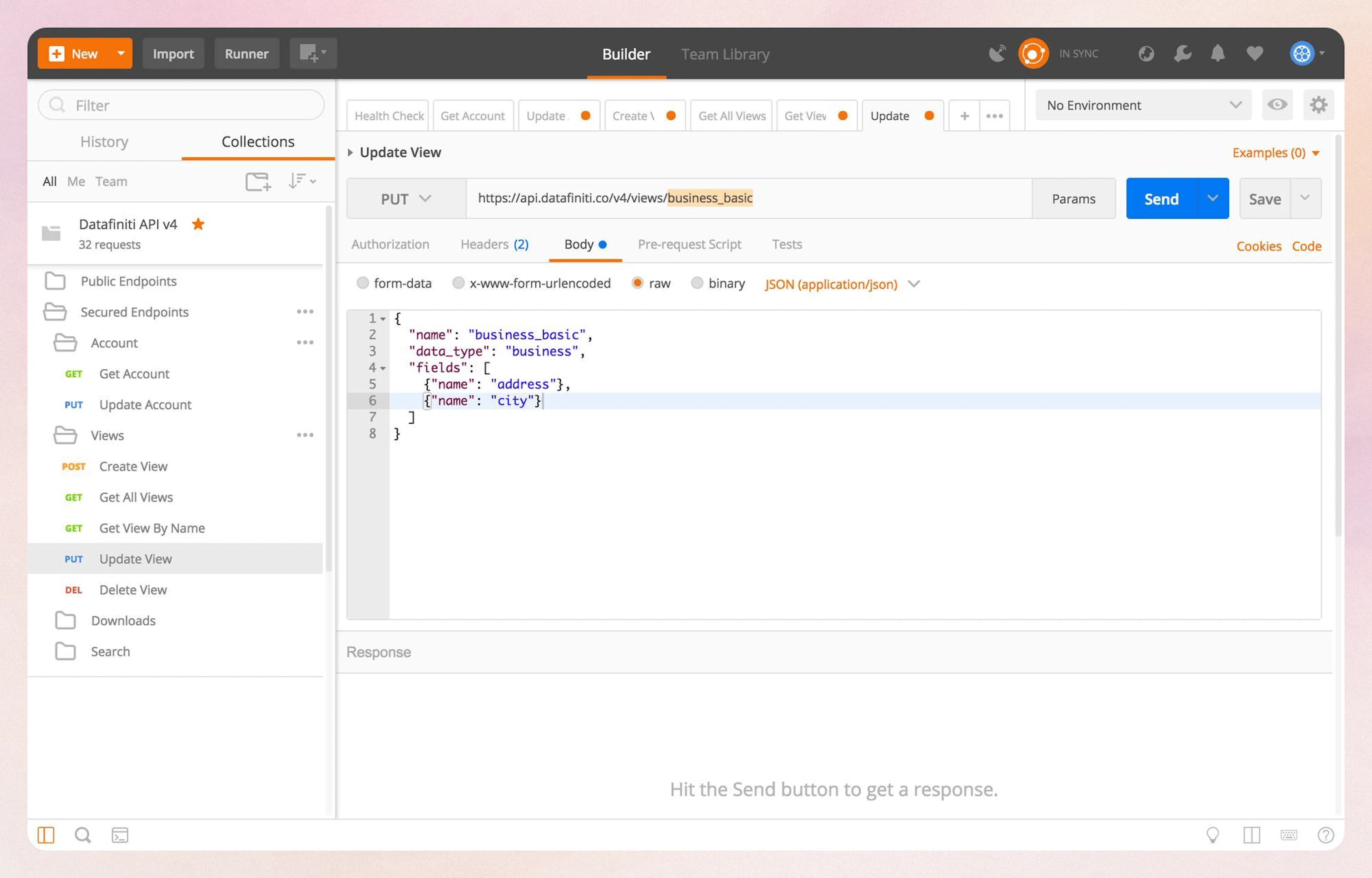 Update View endpoint for modifying view configuration