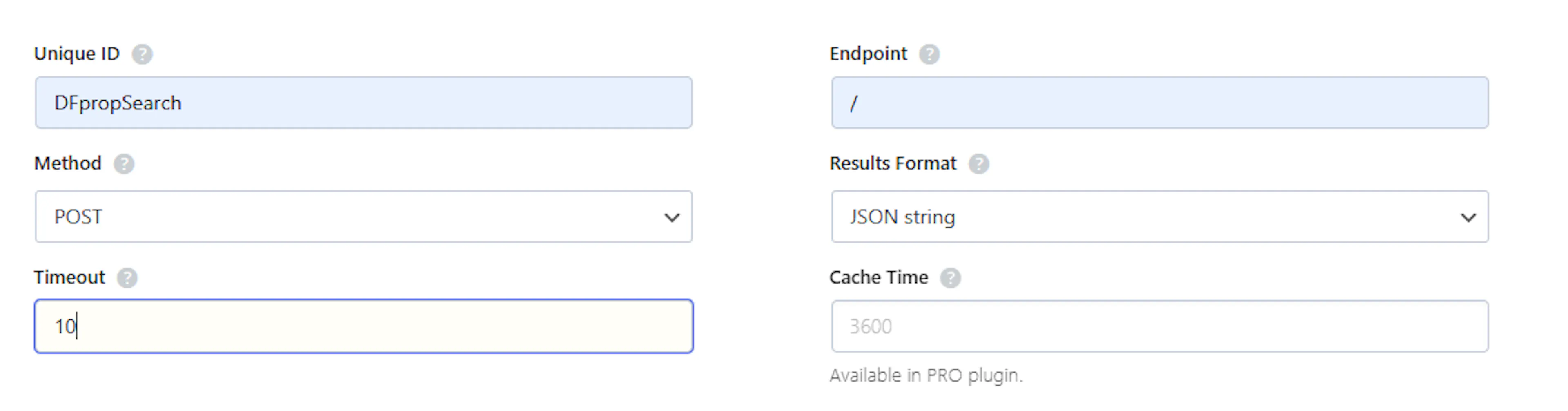 Screenshot showing 4. configure your datafiniti api endpoint
