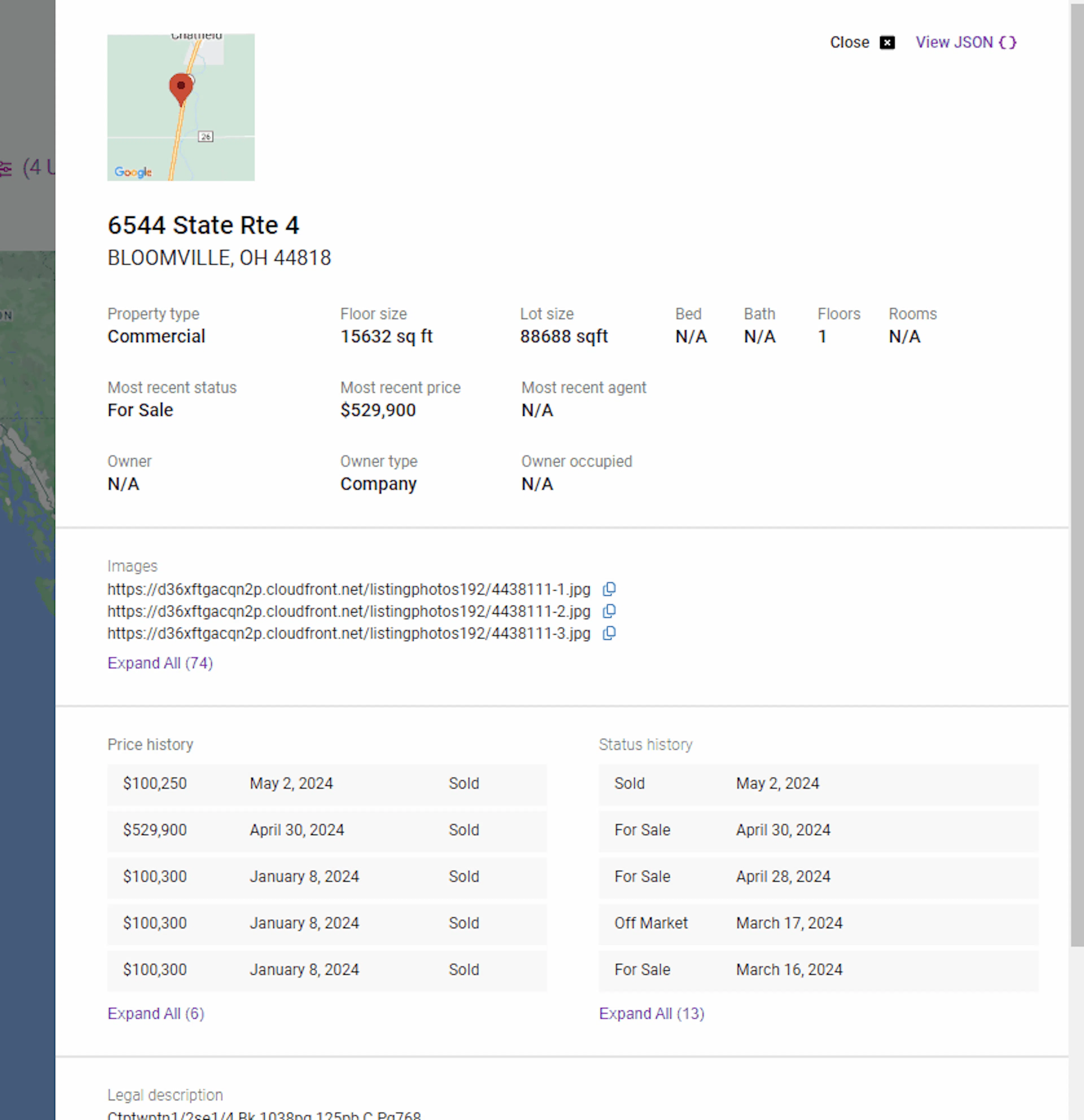 Screenshot showing adding a require to view who the property is managed by