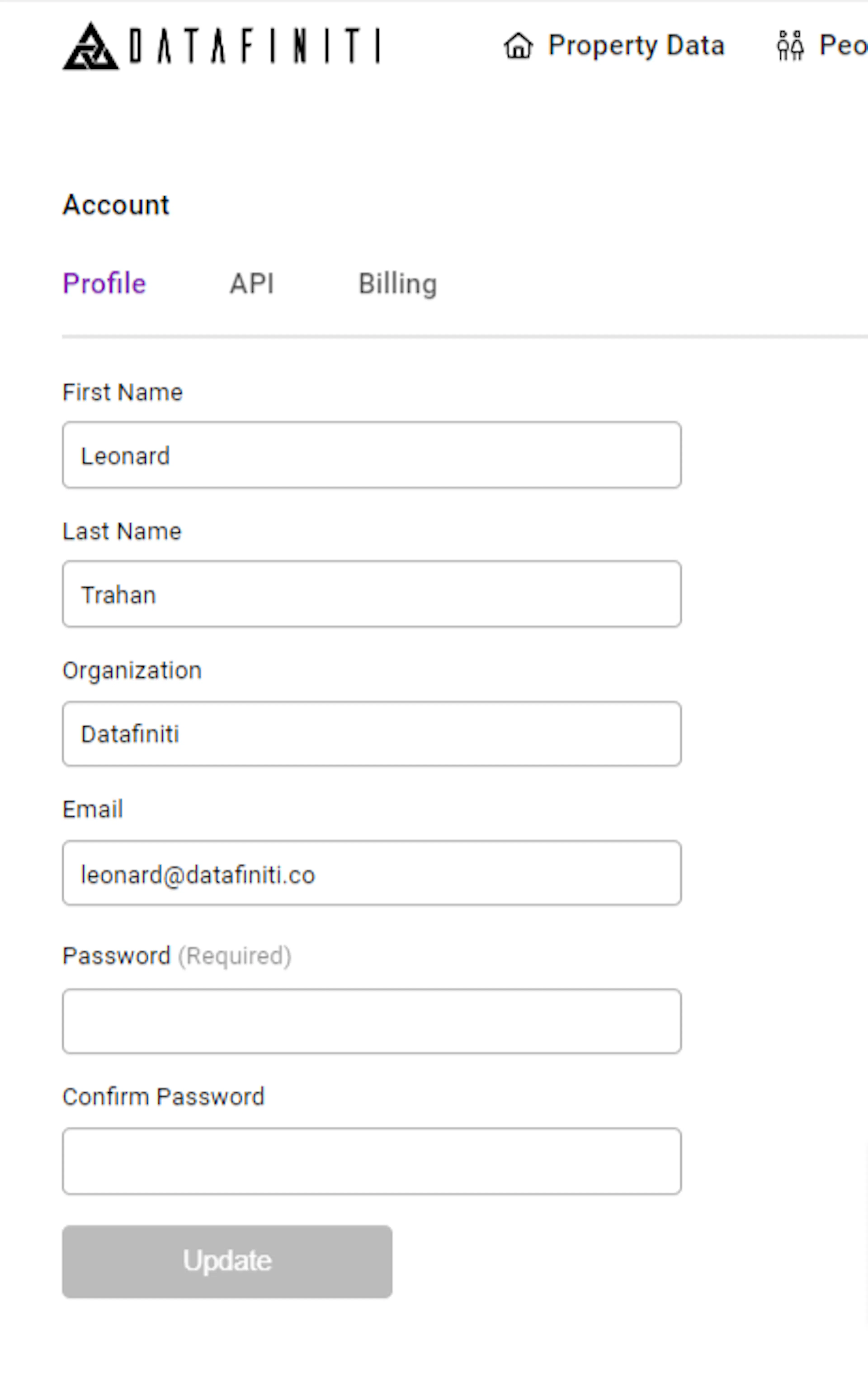 Screenshot showing 2. edit your profile