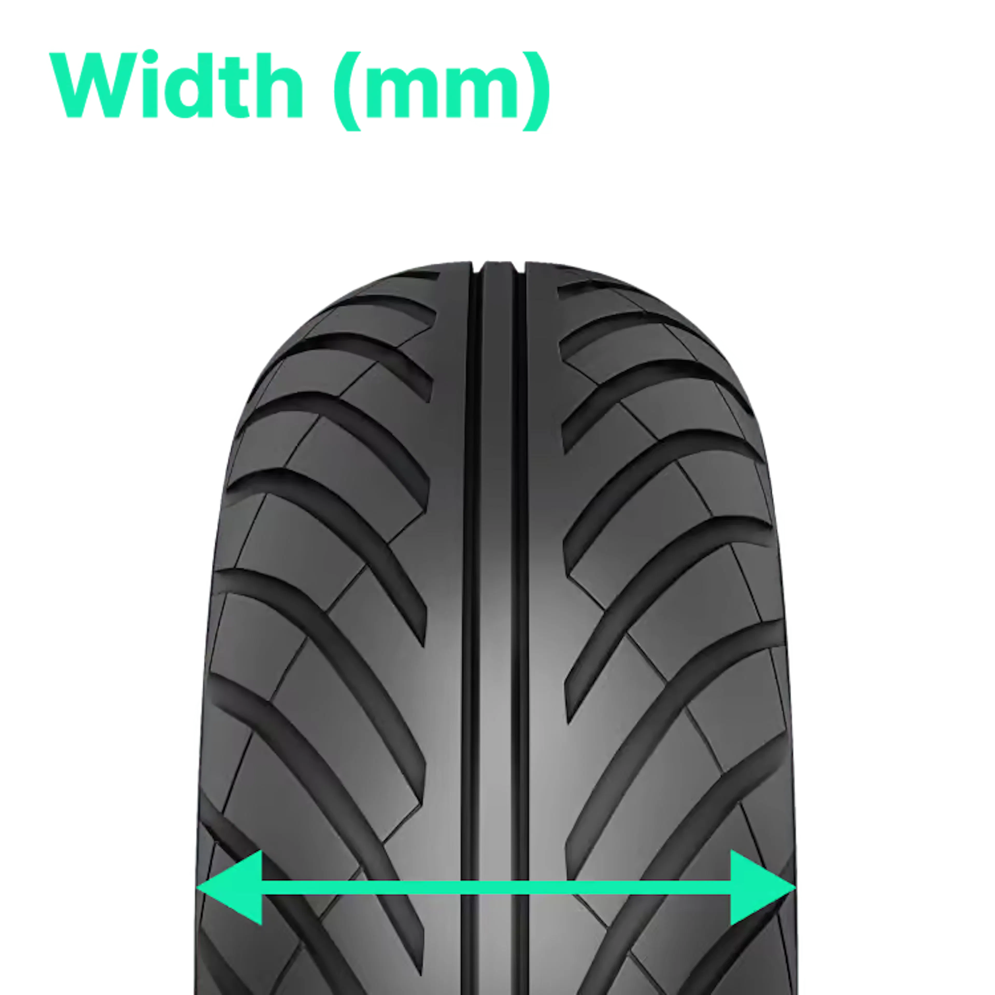 Tyre width illustration