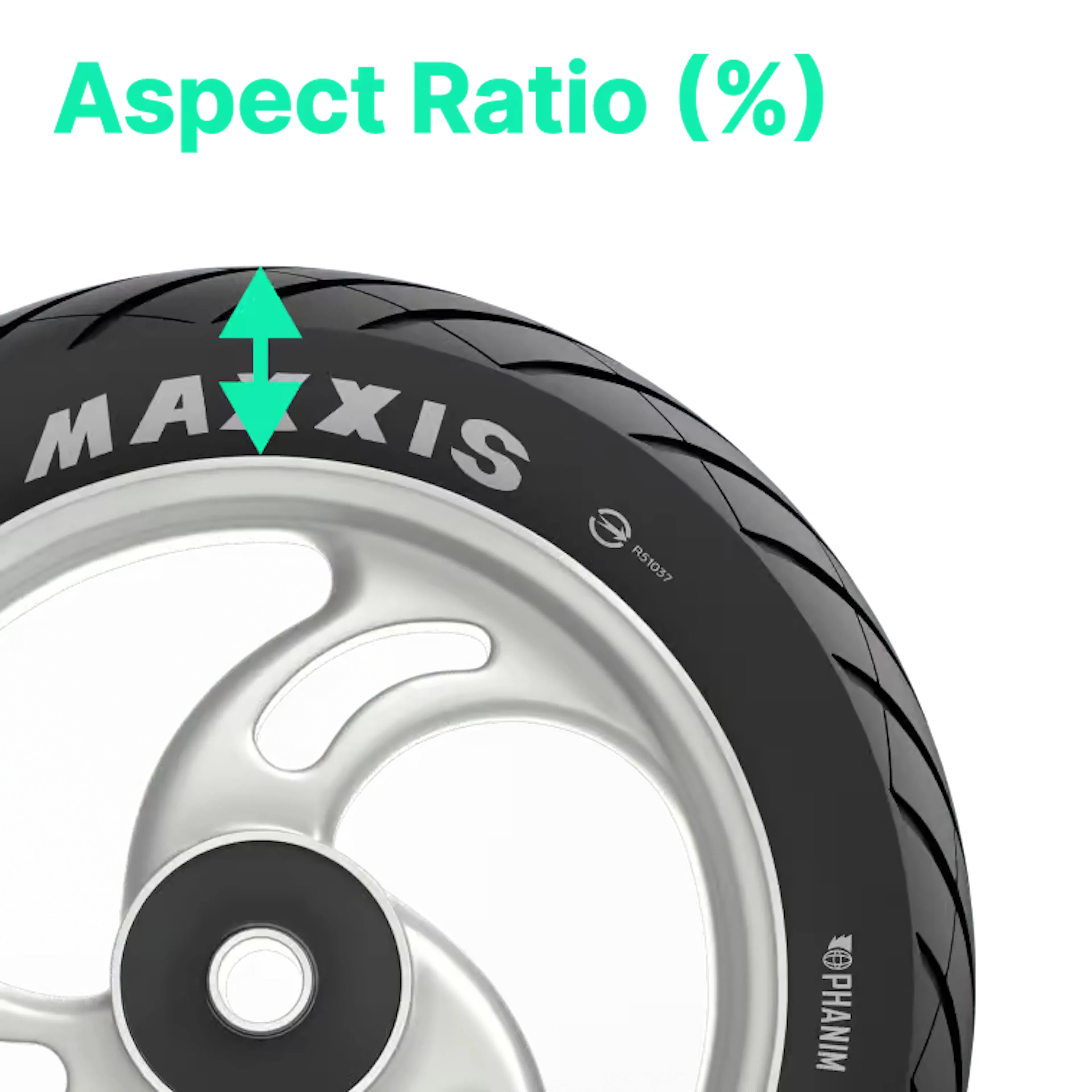 Tyre aspect ratio Illustration