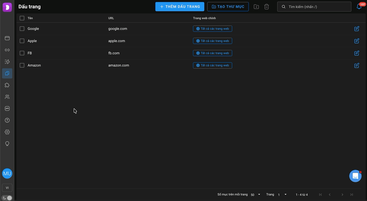 Bookmarklist