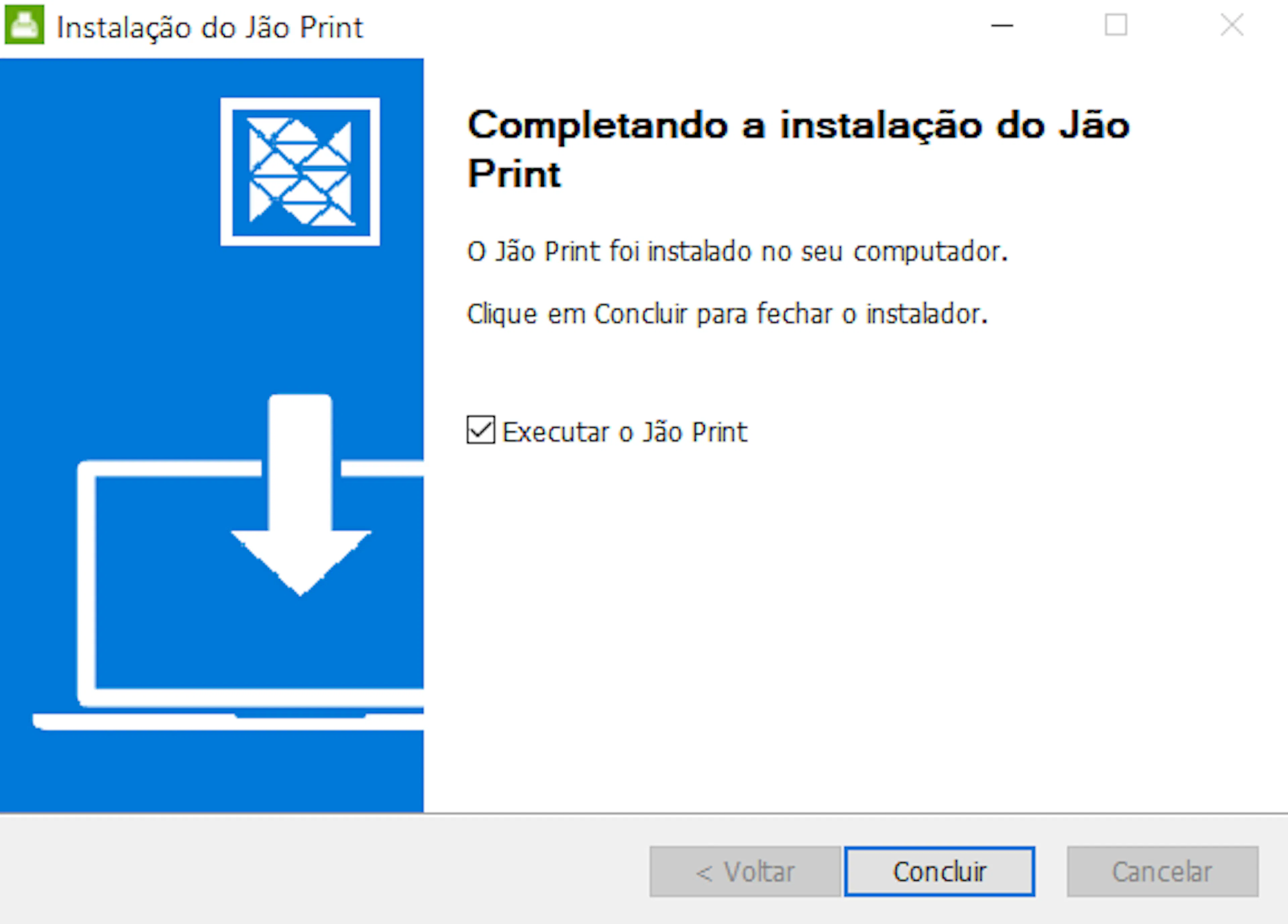 Instalação do Jão Print