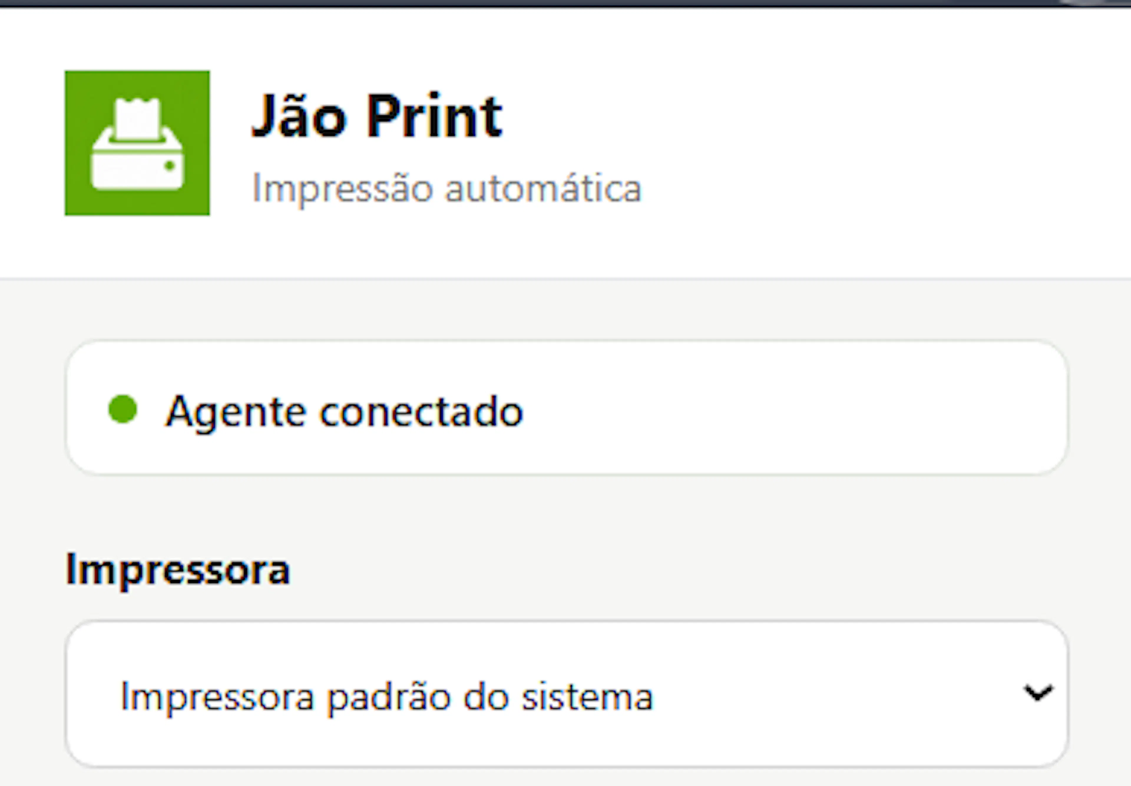 Extensão Jão Print no Google Chrome