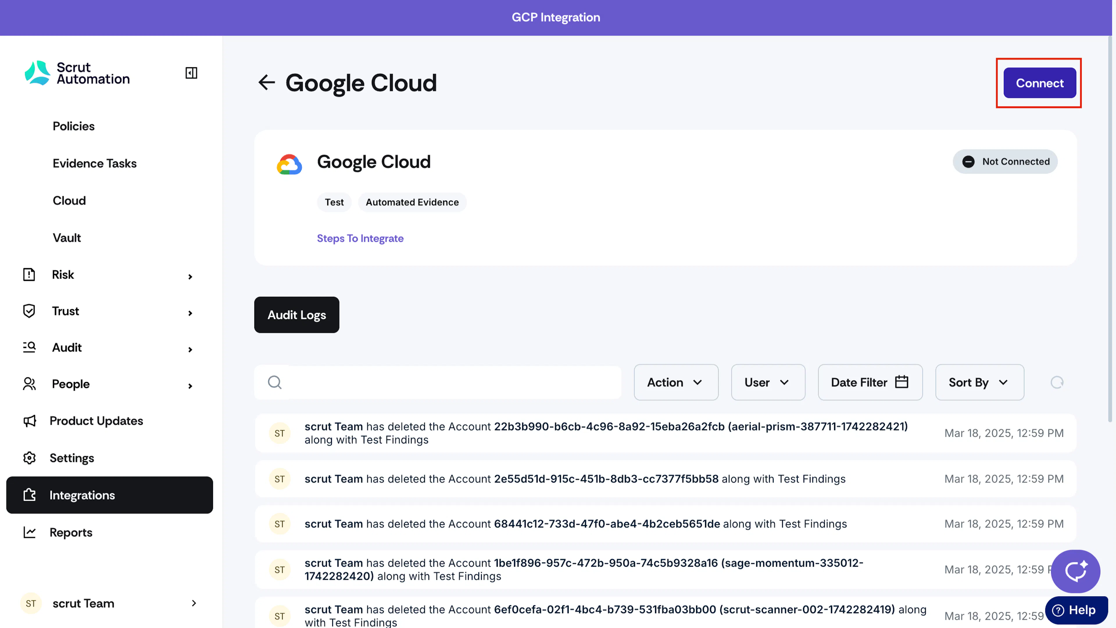 GCP Integration