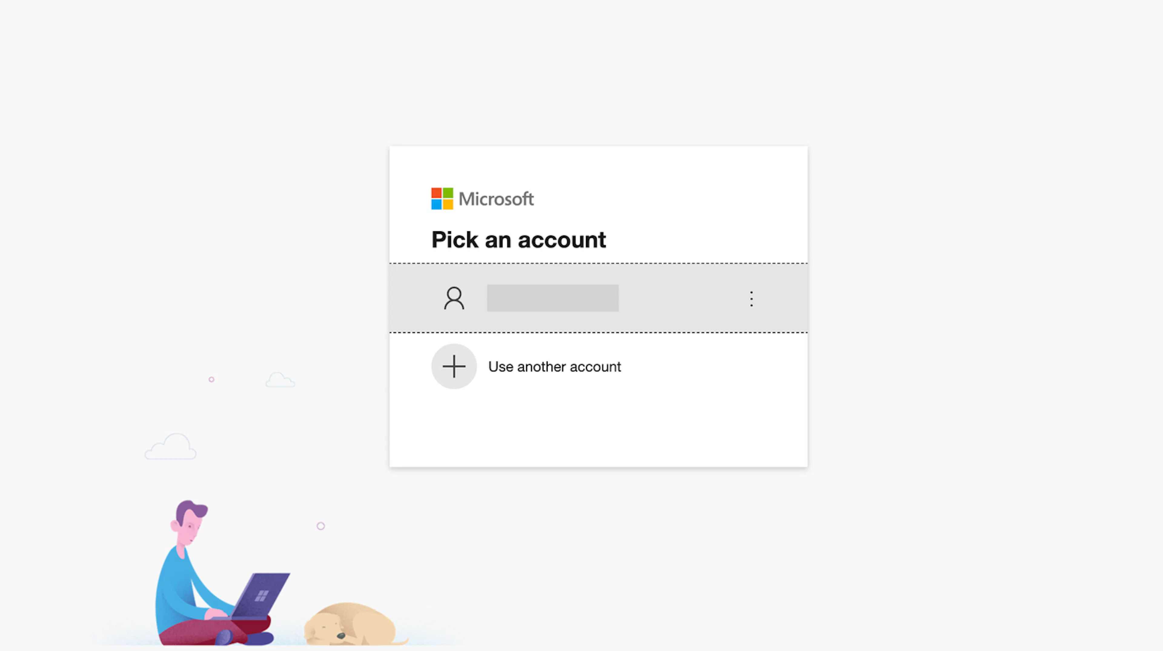 Microsoft account picker during OAuth login