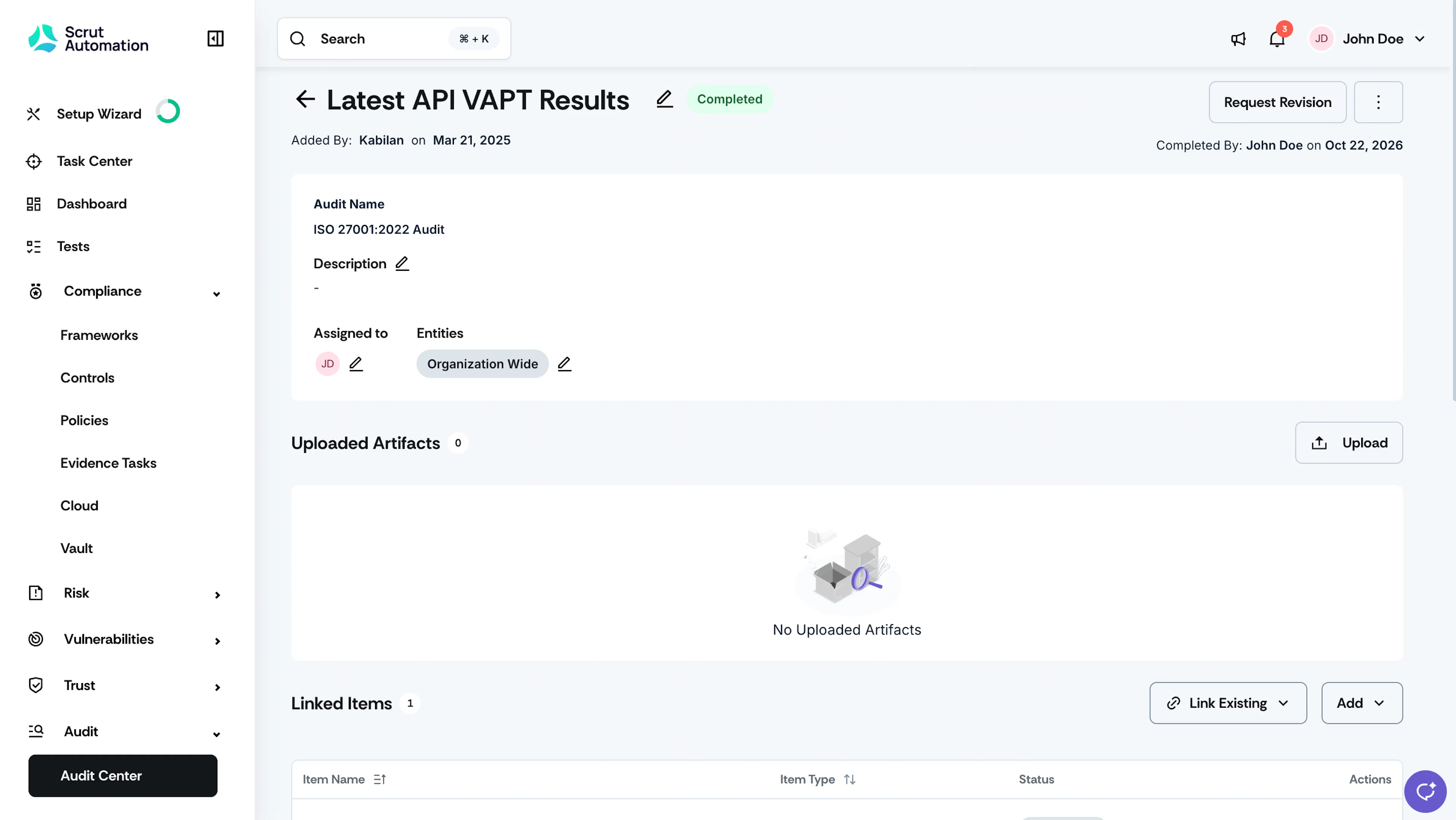 Request Revision for Closed Request