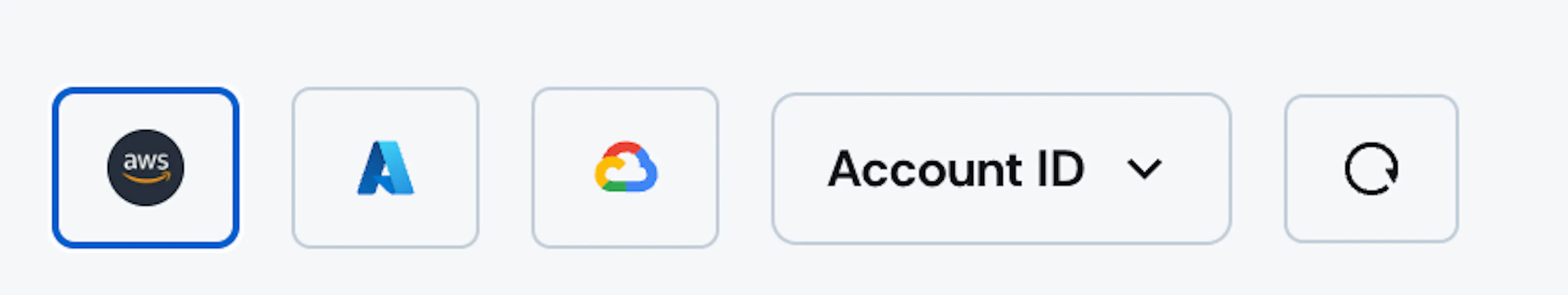 AWS Account ID filter on the Cloud dashboard