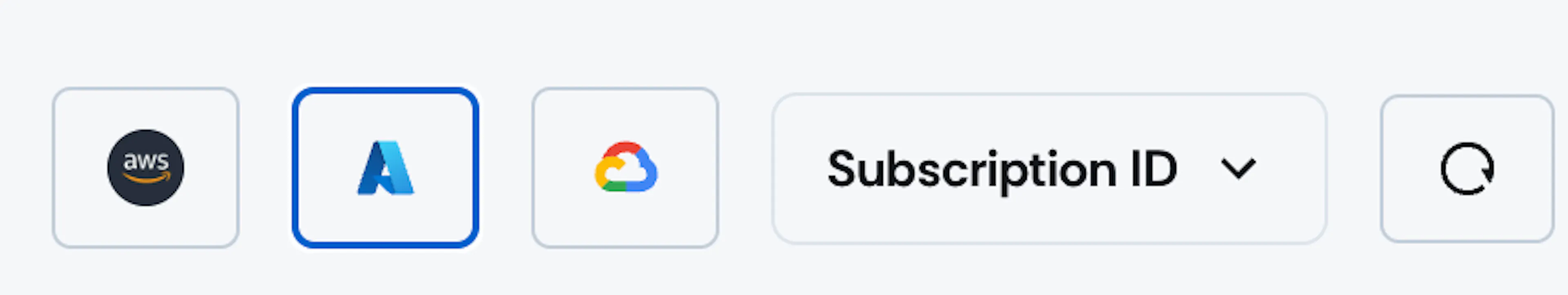 Azure Subscription ID filter on the Cloud dashboard