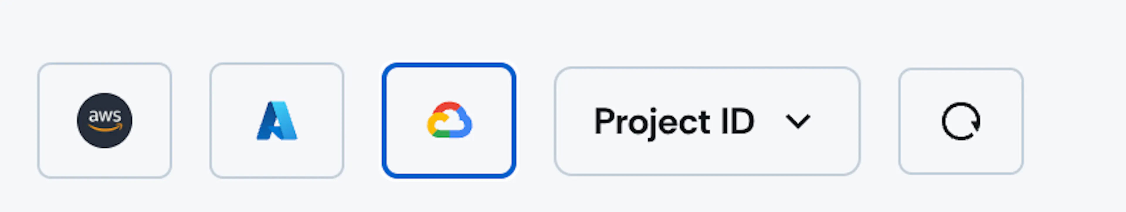 GCP Project ID filter on the Cloud dashboard