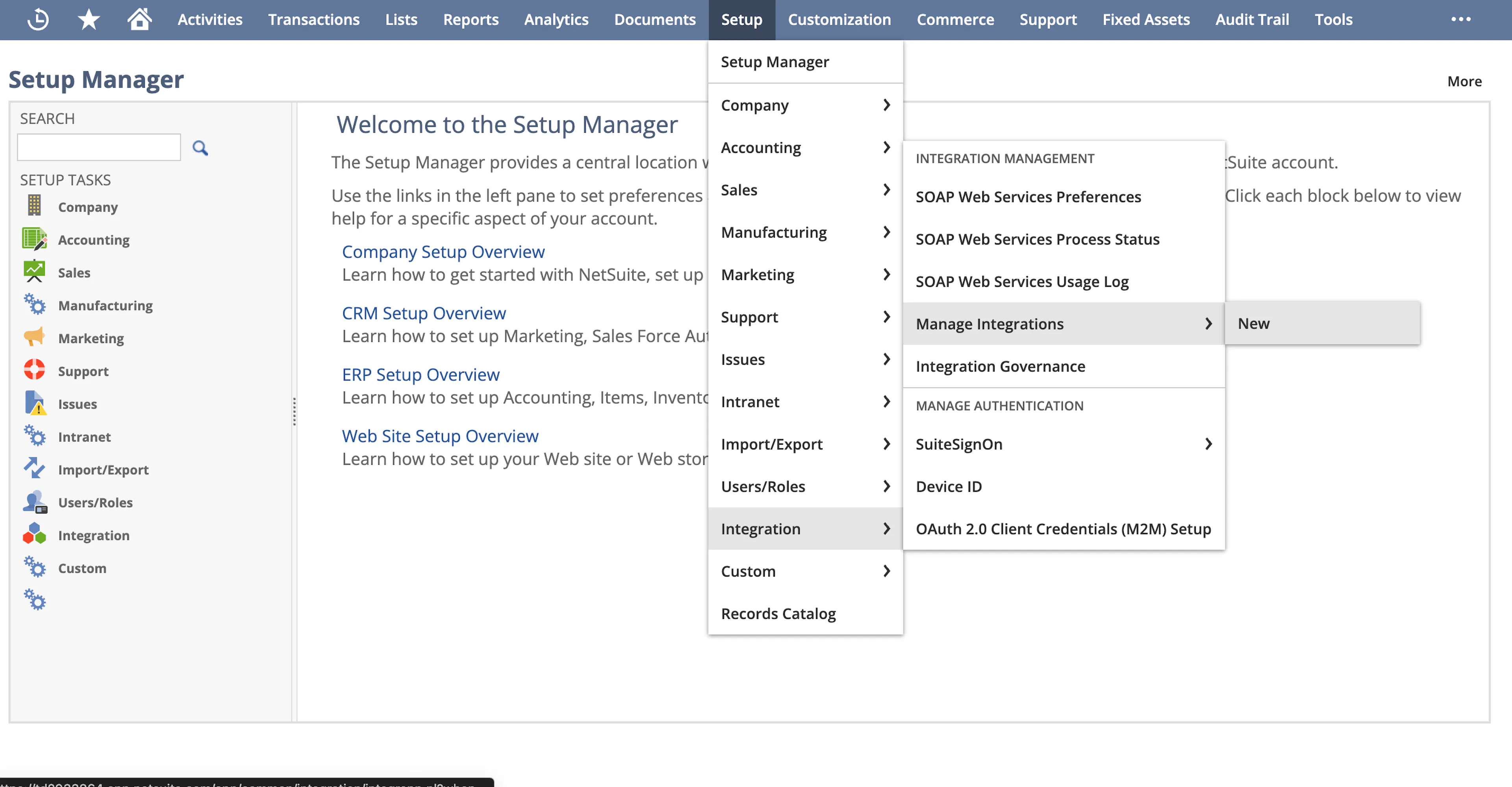 Navigating for App creation