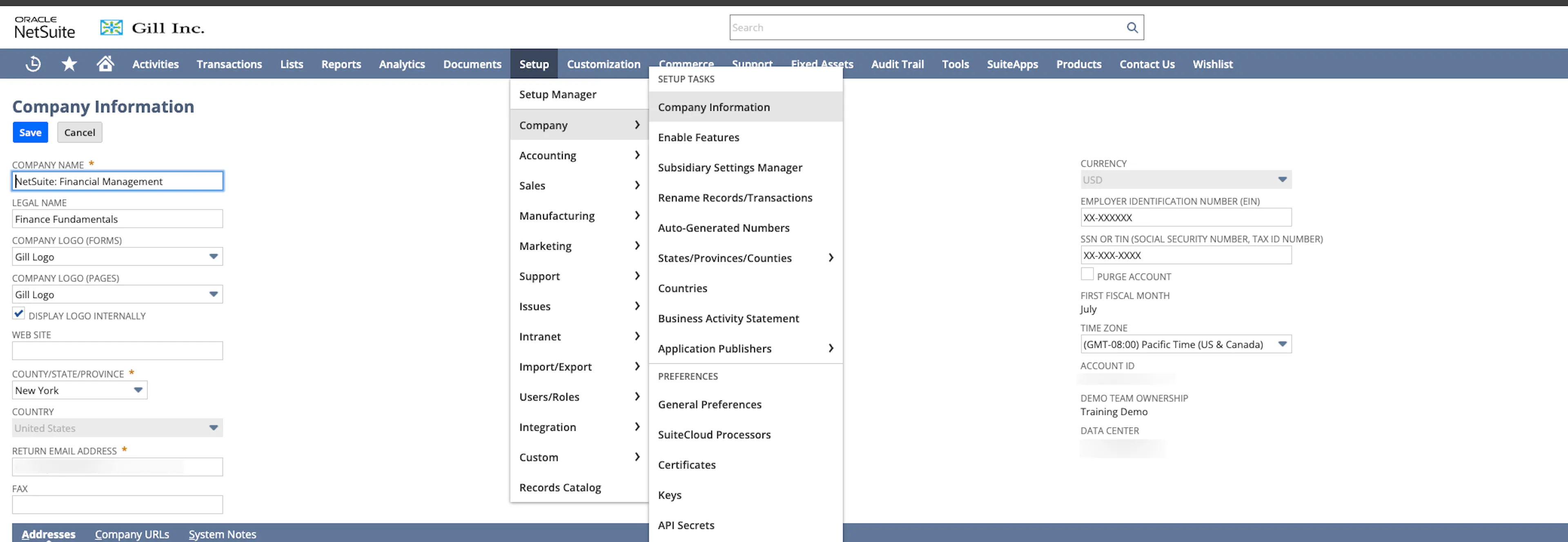 Navigating for Account ID