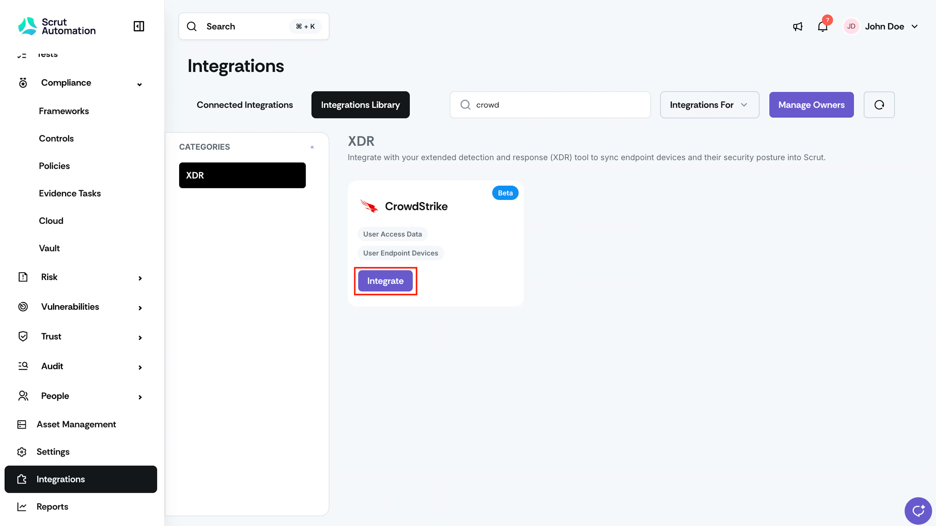 Integration CrowdStrike