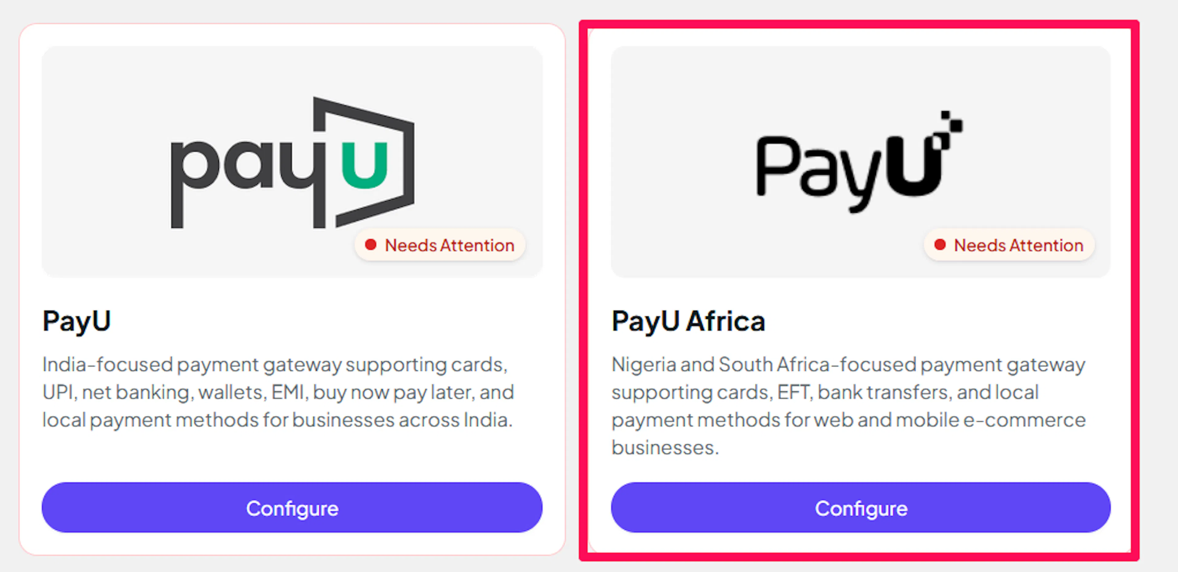 PayU Africa in the PayLexer Payment Gateways list