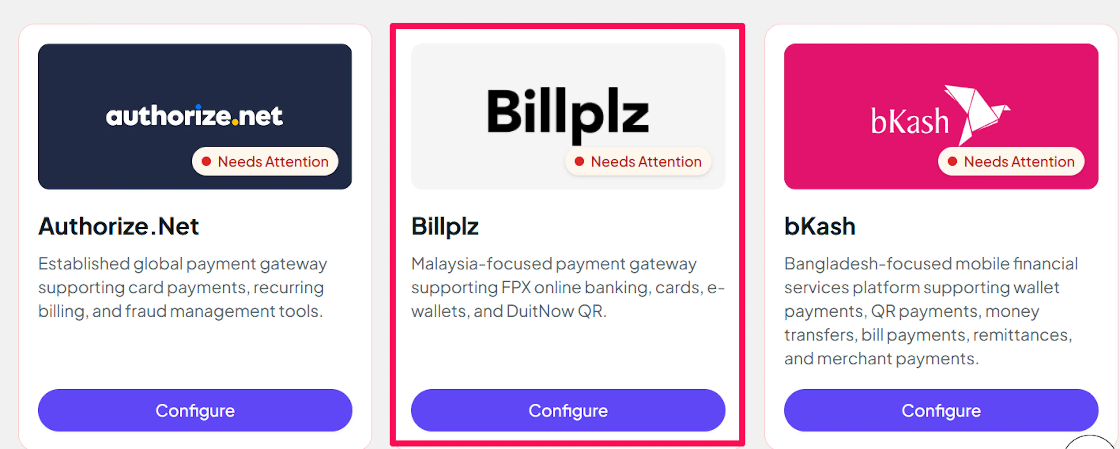 Billplz in the PayLexer Payment Gateways list
