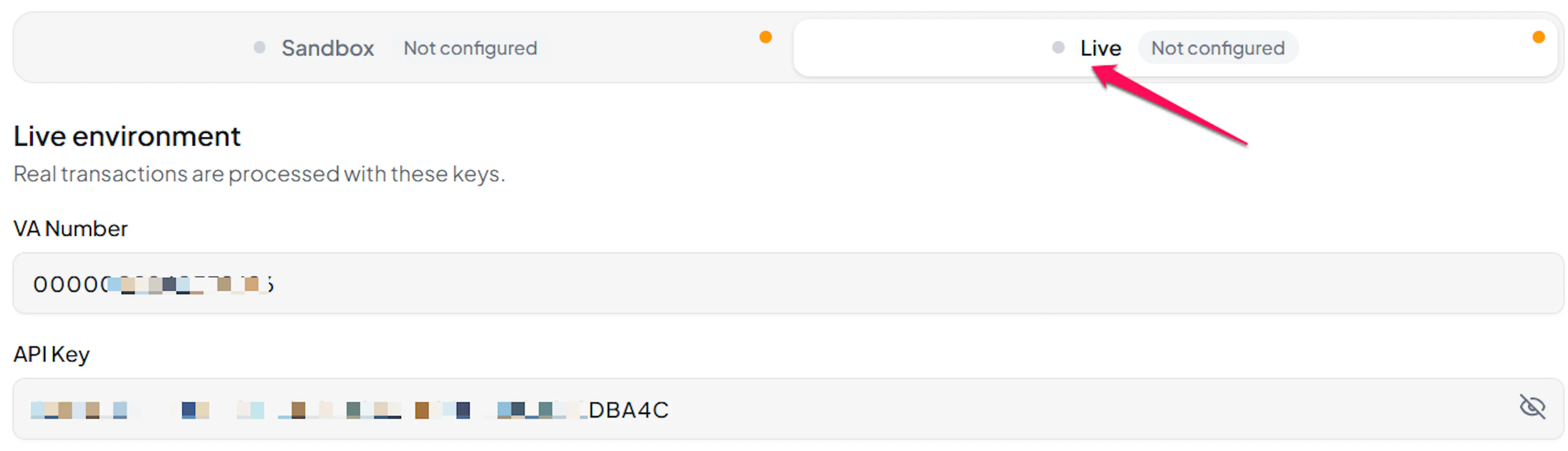 iPaymu Live credential fields in PayLexer