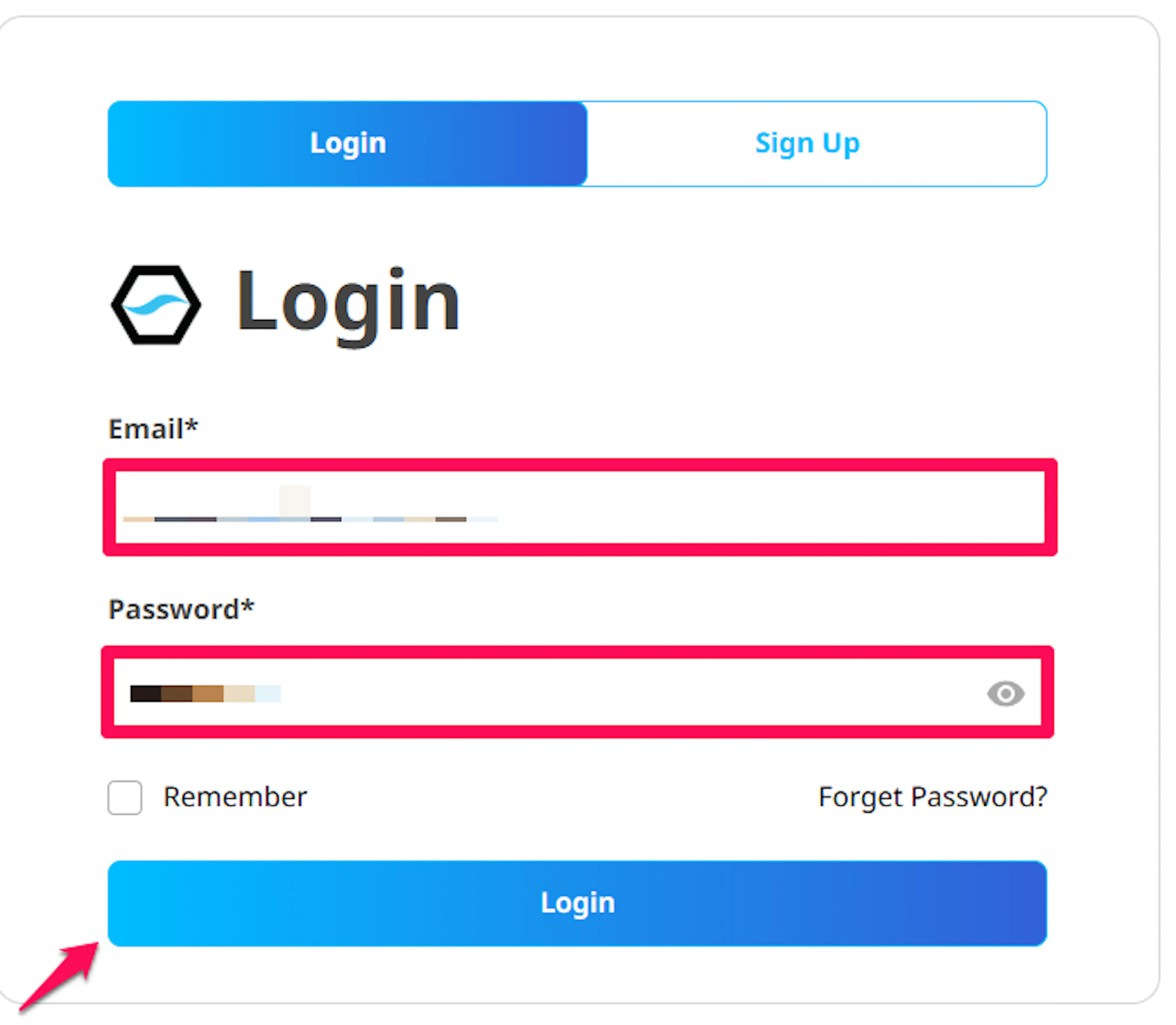 ChillPay console login page